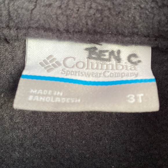 Columbia Fleece Zip Up Jacket Size 3T Toddler Boys 100% Polyester - Picture 4 of 5